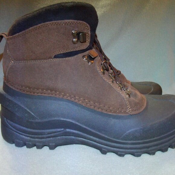 Itasca Ice Breaker Insulated Boot 642057 Mens Size 11 Brown Thinsulate Suede - Picture 3 of 11